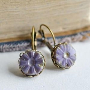 Lilac Neo Vintage Earrings